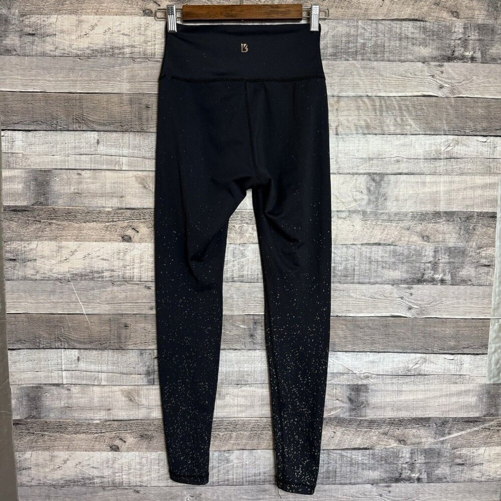Buffbunny Collection Women's Size Small Black Speckled High Rise Leggings